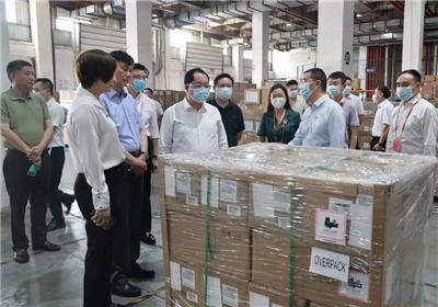 【美邦資訊】深圳市人大常委會駱文智主任帶隊蒞臨我司前海離港空運服務(wù)中心（MCC）調(diào)研